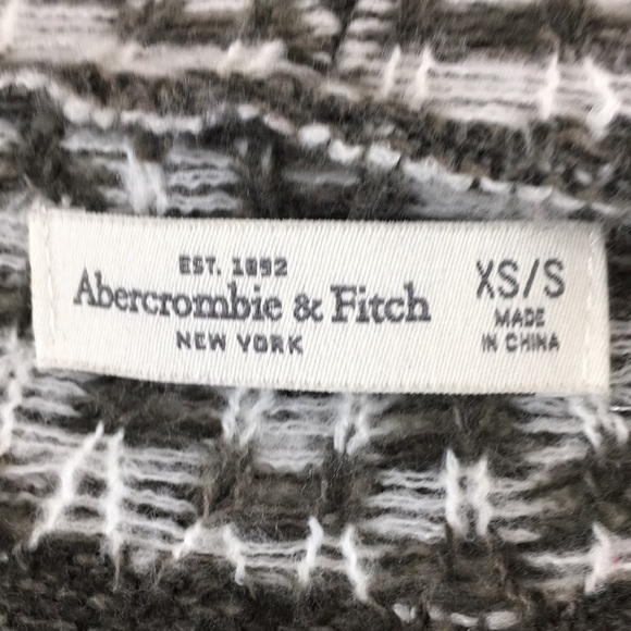 Abercrombie & Fitch Cardigan Sweater Womens XS Small‎ Tan White Aztec Knit - Picture 8 of 15